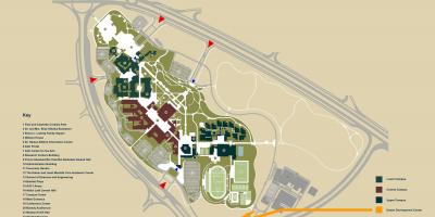 Kaart van auc nuwe kaïro kampus