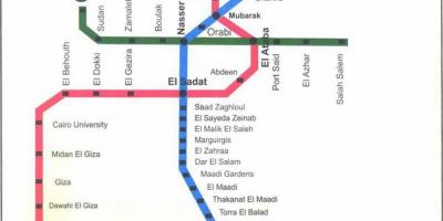 Kaïro metro kaart