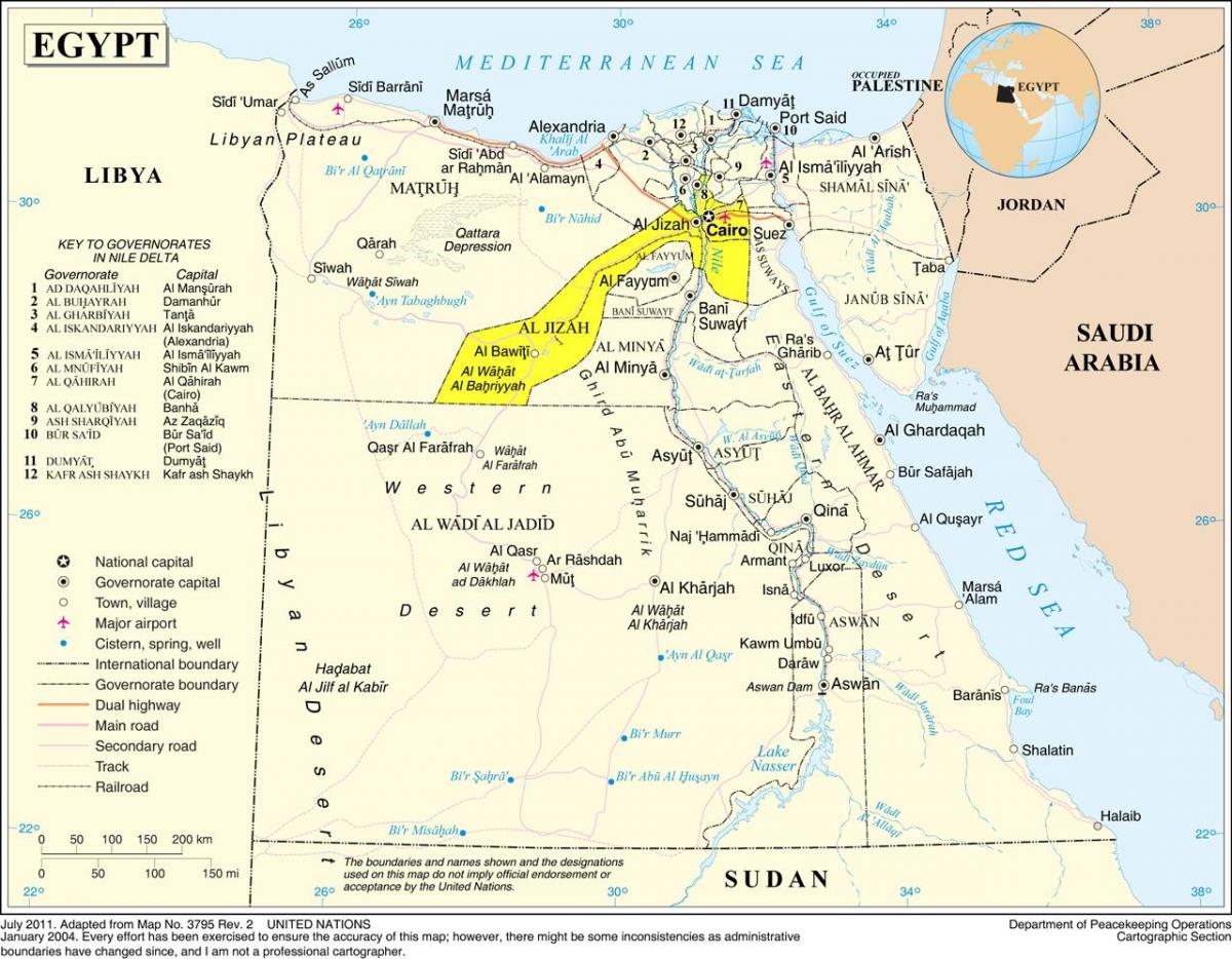 Kaart van groter kaïro