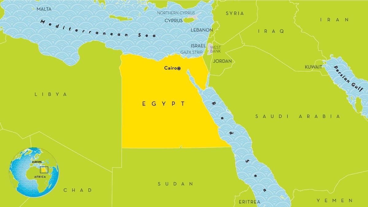 afrika kaart kaïro