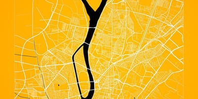 Kaart van kaïro straat
