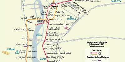 Kaïro metro kaart 2016